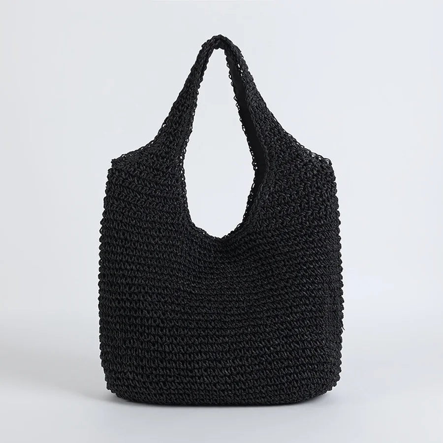 SOERA Beatrice Woven Rattan Tote Bag - Bag - Beige