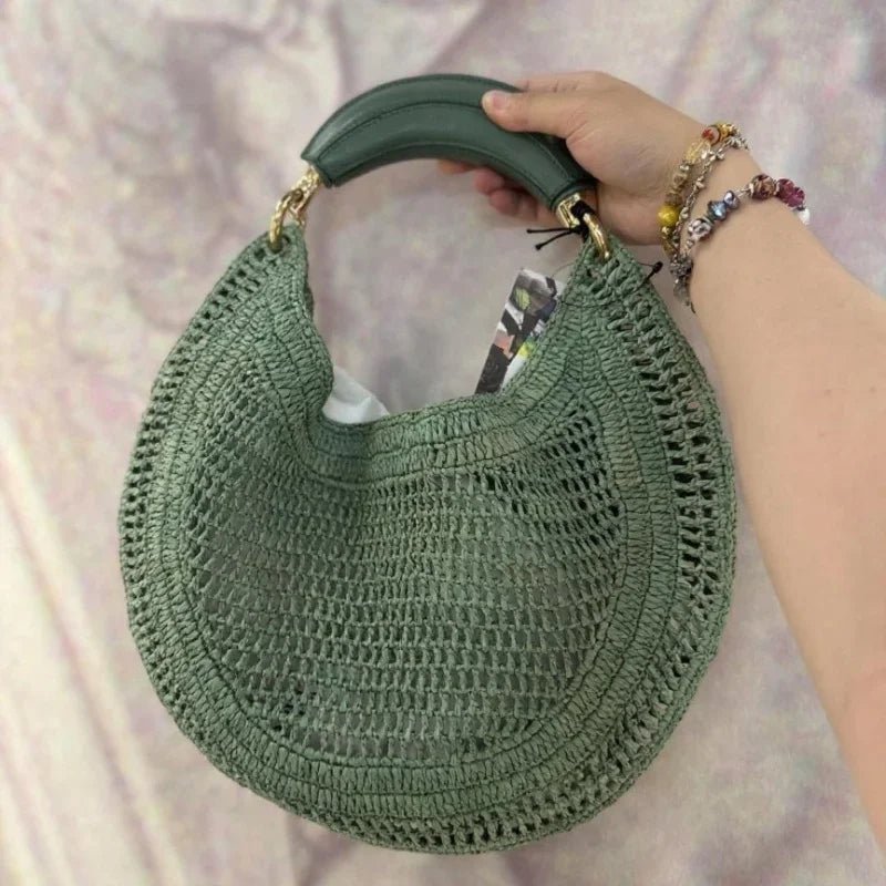 SOERA Bianca Crescent Woven Bag - Bag - Royal Blue