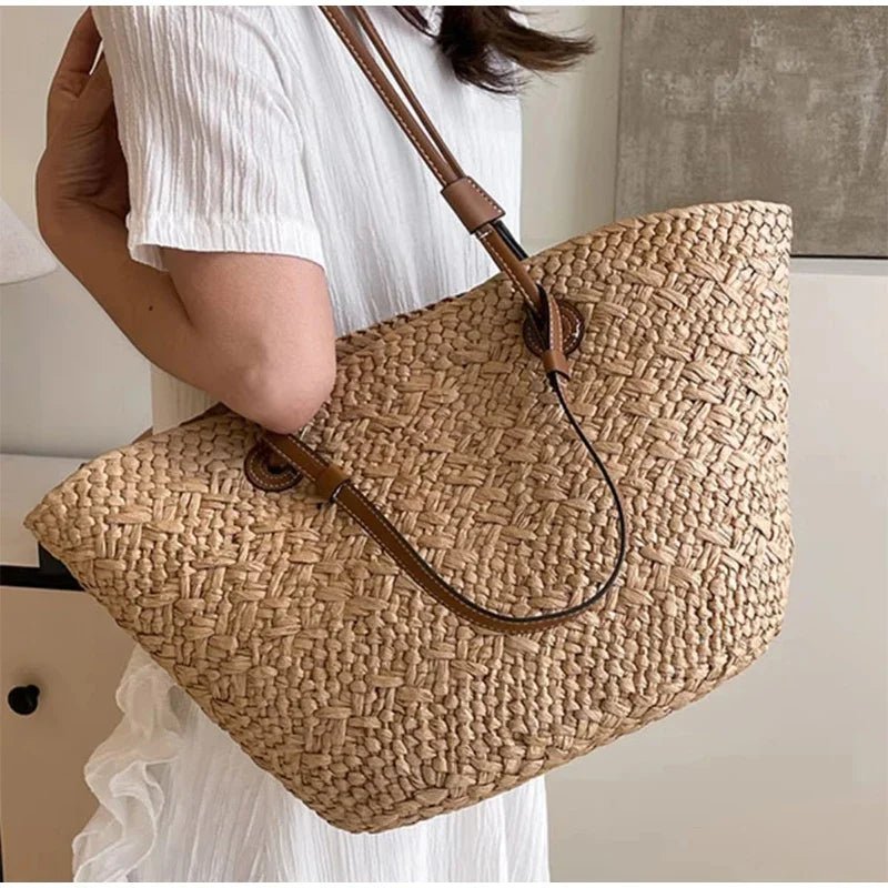 SOERA Margot Woven Summer Tote - Bag - Cream Large