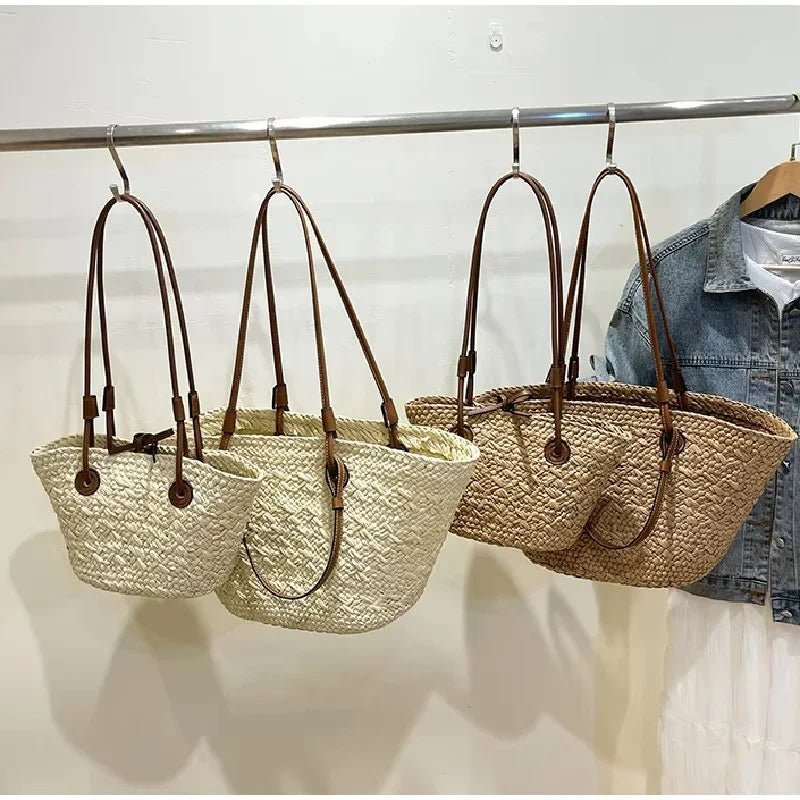 SOERA Margot Woven Summer Tote - Bag - Cream Large
