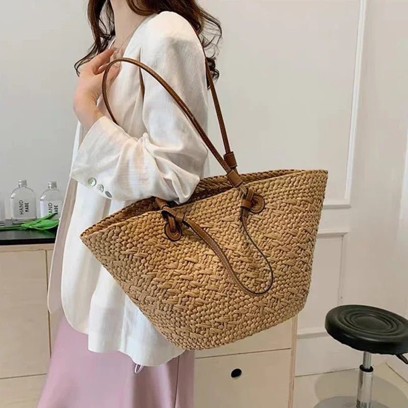 SOERA Margot Woven Summer Tote - Bag - Cream Large