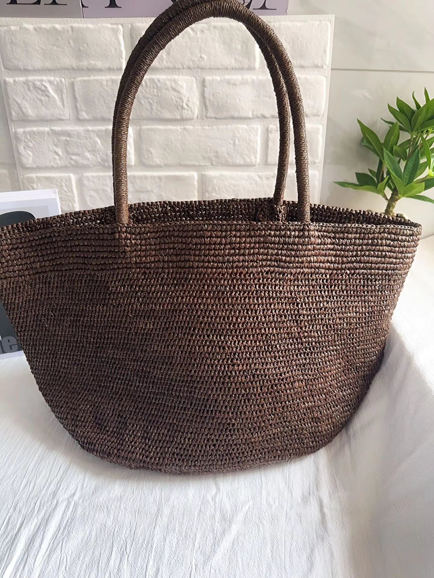 SOERA Sophia Handwoven Rattan Tote - Bag - SOERA-873987-GRE-OS-96131 Green