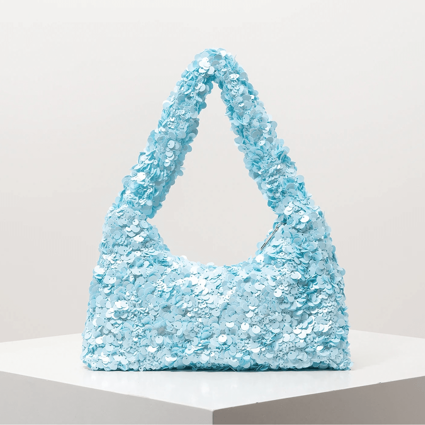 SOERA Sophia Sequin Evening Shoulder Bag - Bag - Beige