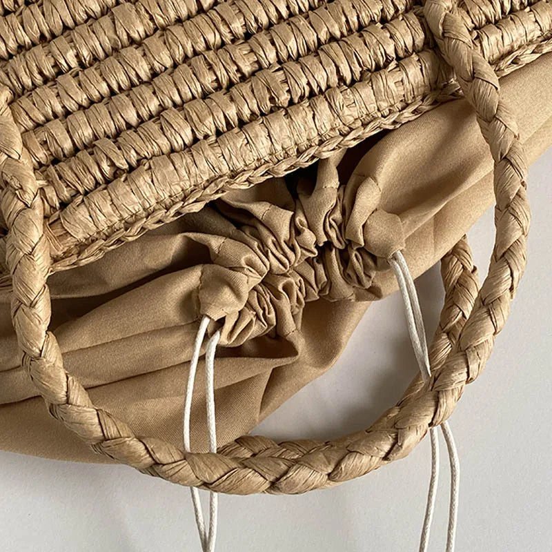 SOERA Sophie Hand-Woven Straw Tote Bag - Bag - SOERA-569603-KHA-OS-90915 Brown