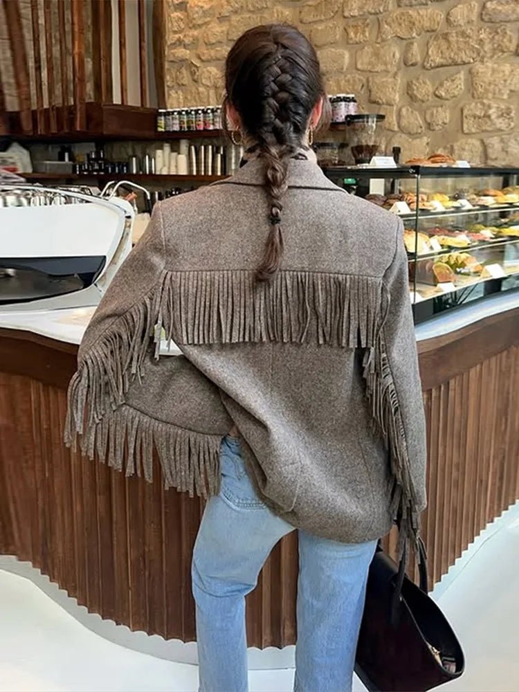 SOERA Anna Tailored Wool Blazer Coat - Blazer - SOERA-765507-DEF-OS-82147 Beige S
