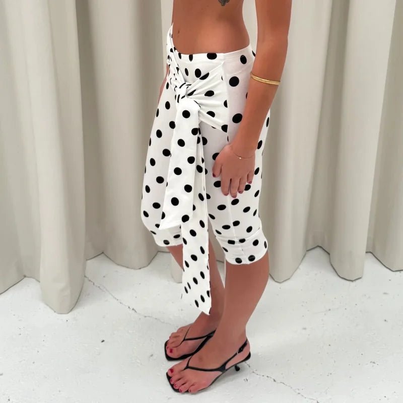 SOERA Amalia Polka Dot Capri Pants - Bottoms - 1005010793985437-;Xr1775118759664512382 Black S