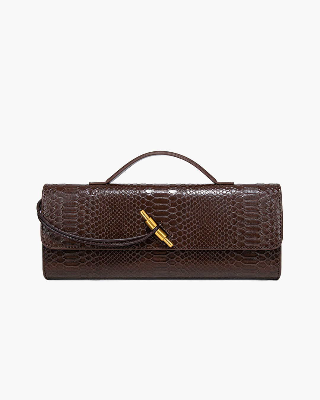 SOERA Bianca Croc - Embossed Leather Bag - Handbags - Soera-Bianca-Vegan-Leather-Bag-Handbag/DarkBrown Dark Brown Regular