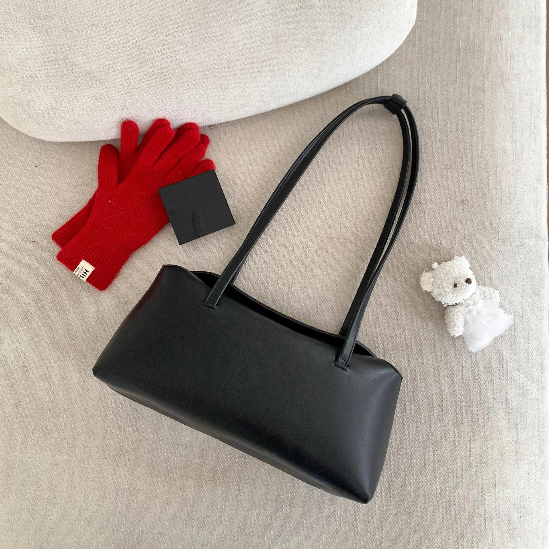 SOERA Cilla Pillow Shoulder Tote Bag - Handbags - Black