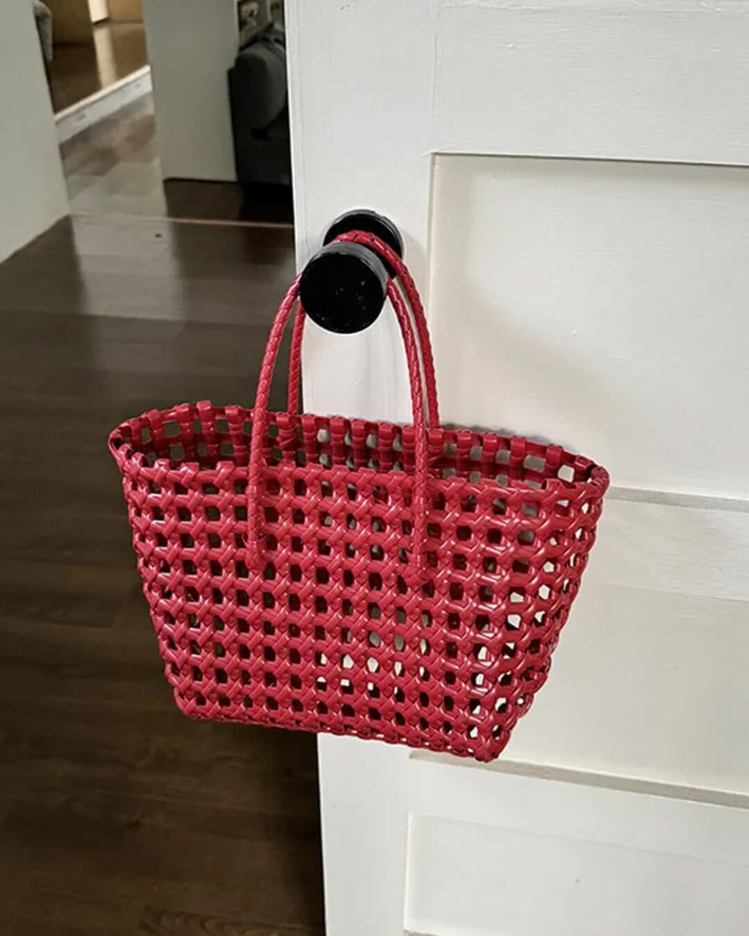 SOERA Cresta Open-Weave Tote Bag - Handbags - Light Yellow