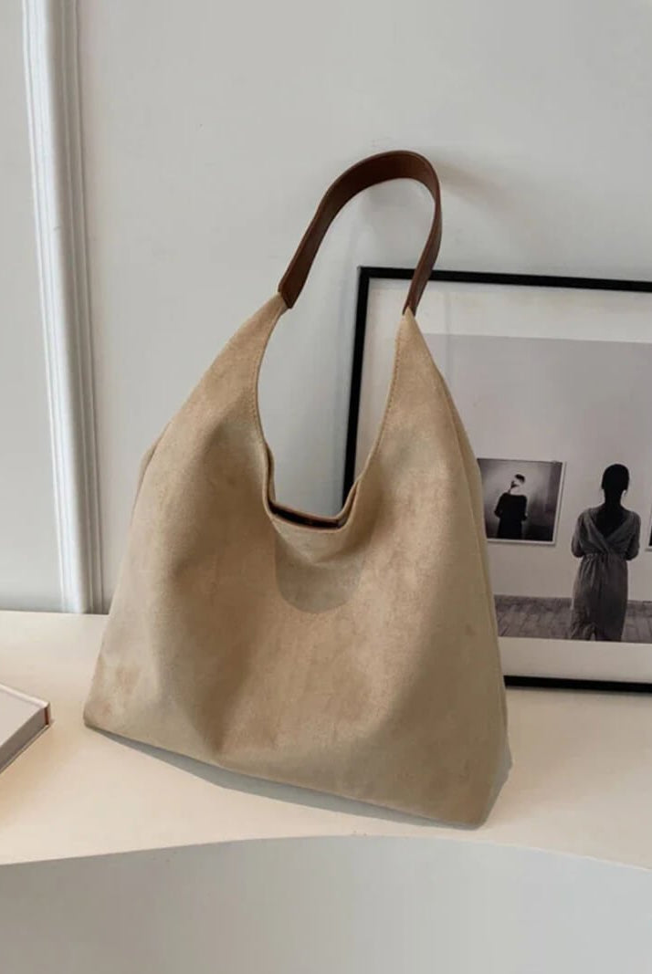 SOERA Jenna suede bag - Handbags - Soera-Jenna-Suede-Bag-Beige Beige