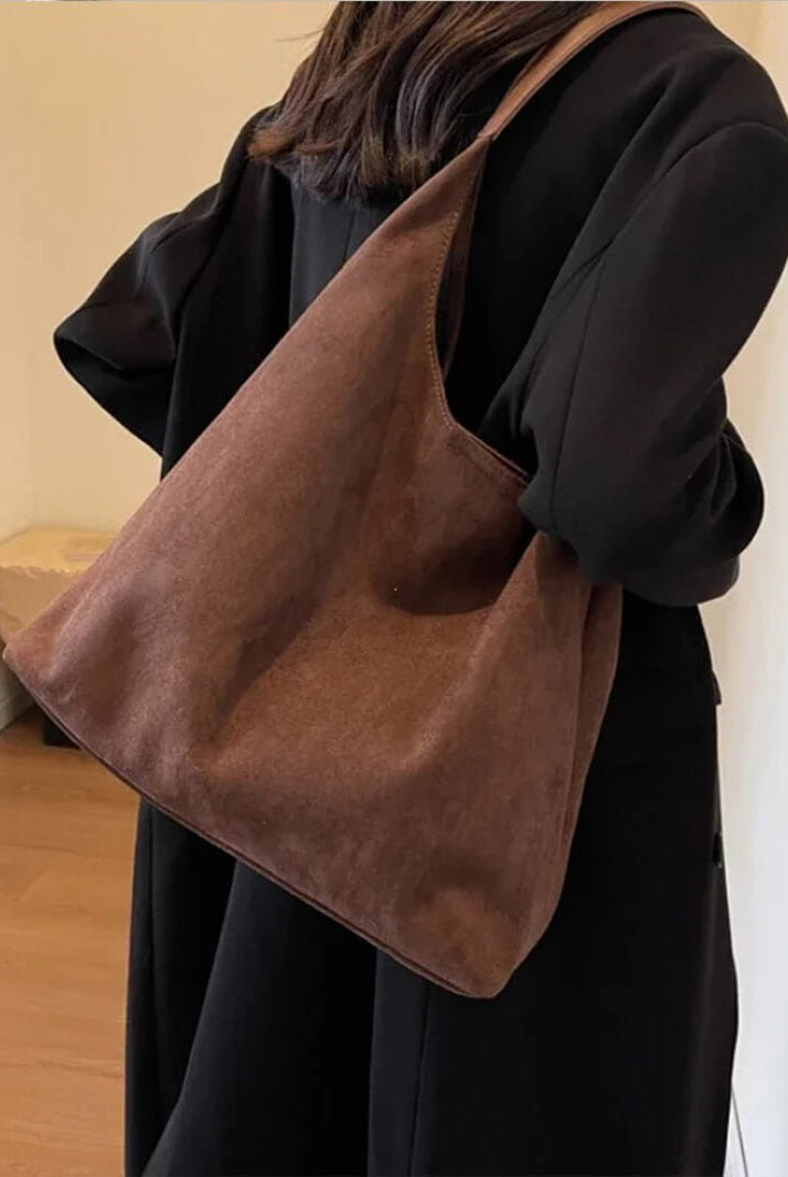 SOERA Jenna suede bag - Handbags - Soera-Jenna-Suede-Bag-Beige Beige