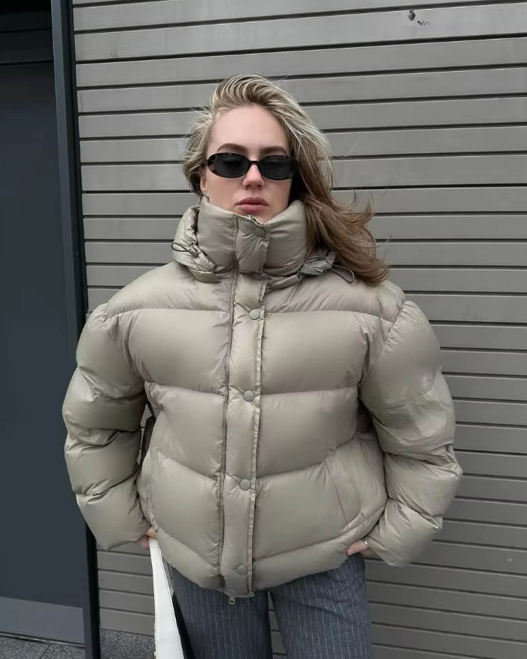 SOERA Alina Hooded Puffer Jacket - Jackets - 3256809559753038-;HP1764062902176910493 Burgundy M