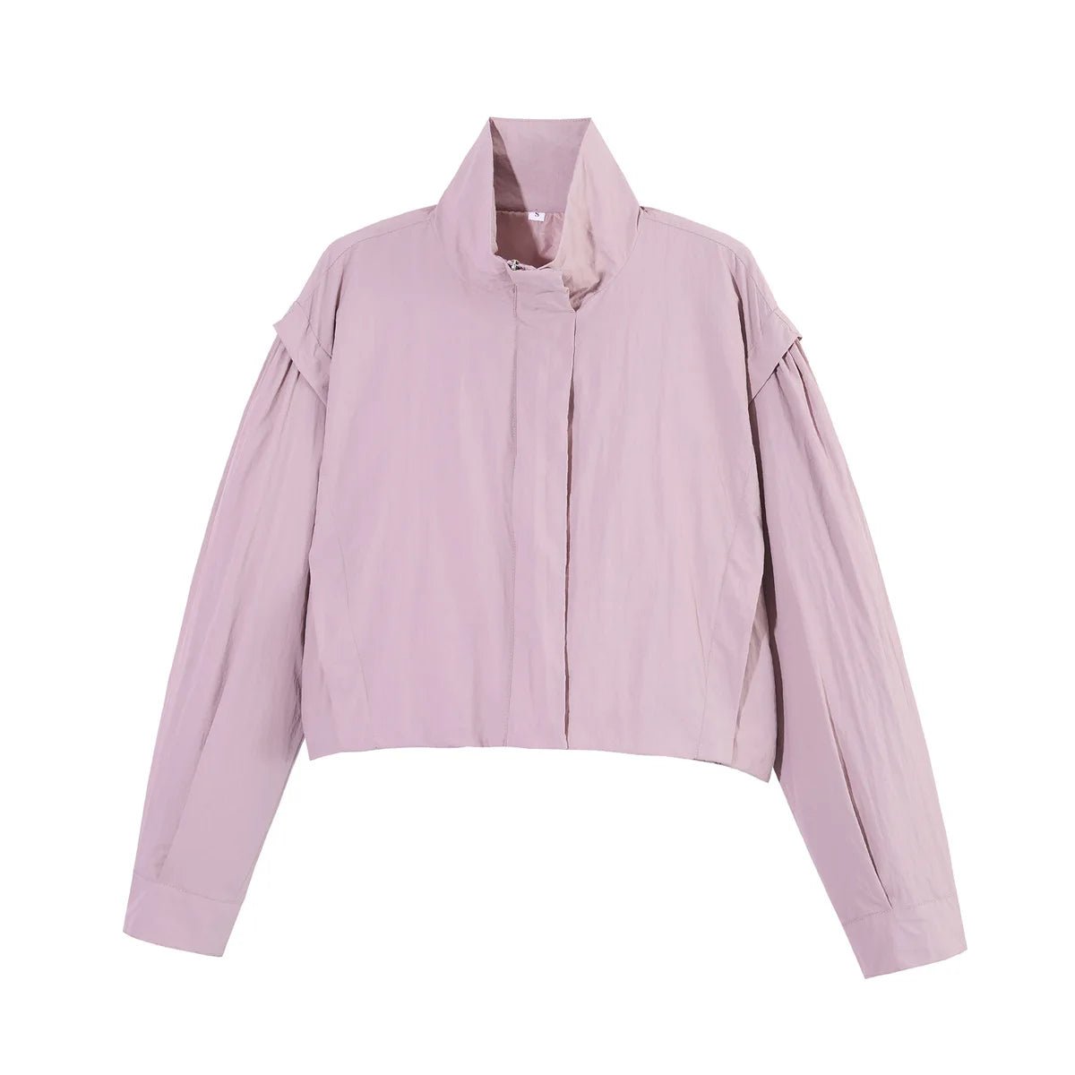SOERA Melisande High Collar Cropped Jacket - Jackets - Pink XS