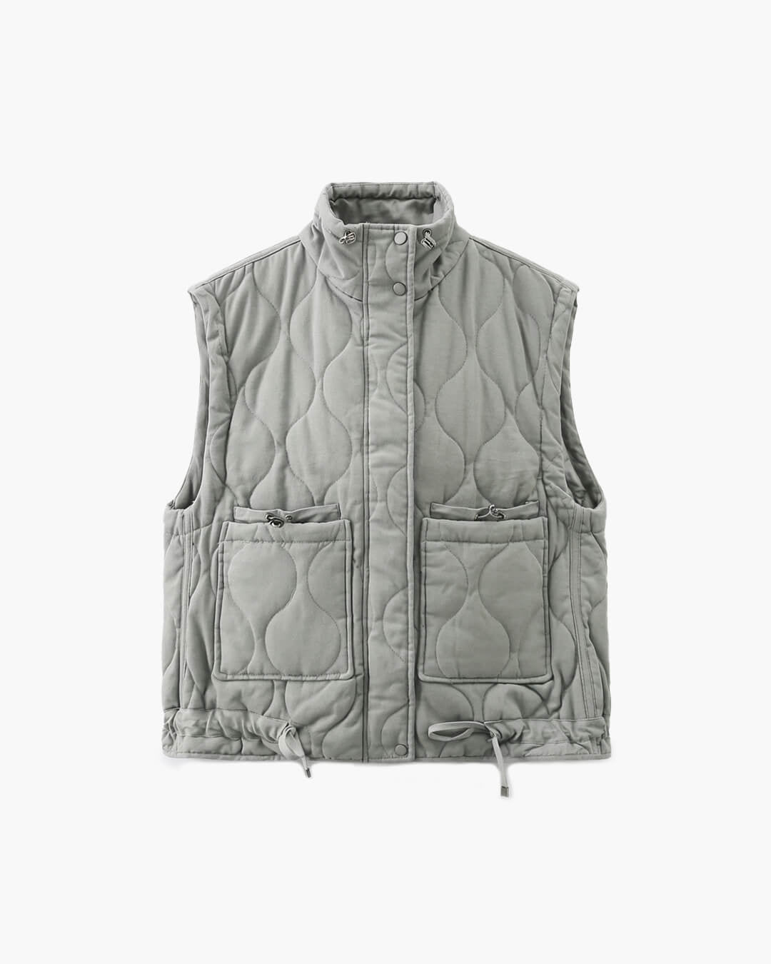 SOERA Micah Stand - Collar Pocket Vest - Jackets - 1005007491278804-;uA1768904312510265589 Grey XS