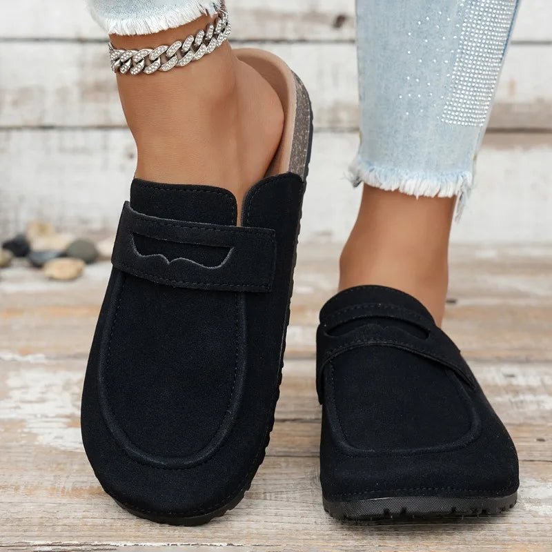 SOERA Bianca Cork Suede Mules - Shoes - Beige 36