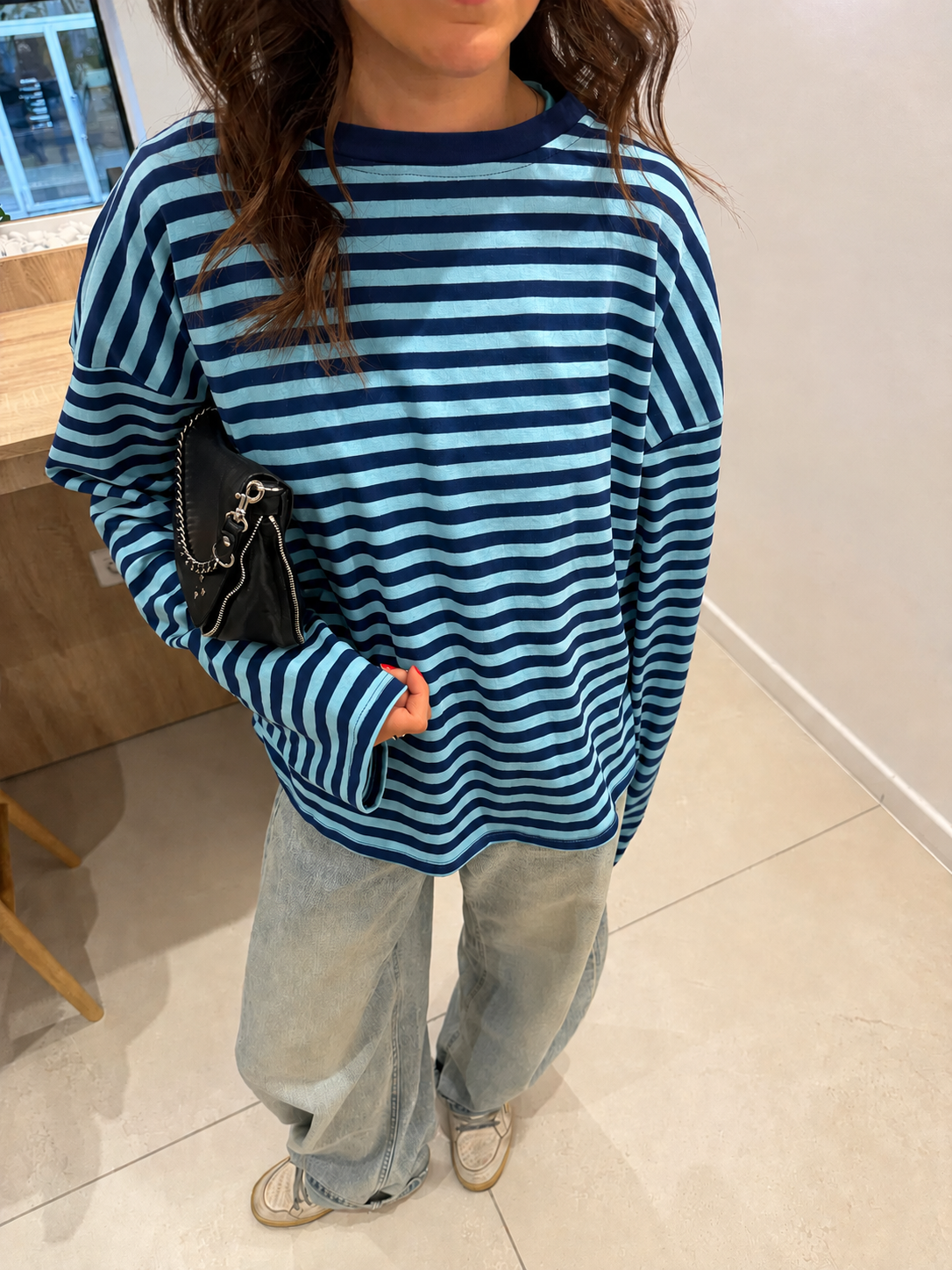 Vivien Striped Oversized Knit Sweater