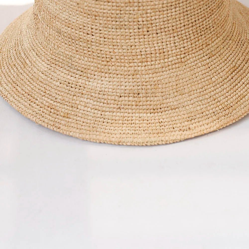 SOERA Ariel Raffia Bucket Hat - Accessories -  Light Brown 56 - 58 cm