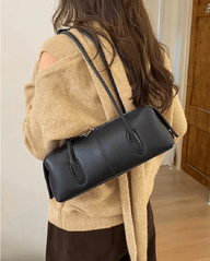 Julie Cylindrical Vegan Leather Shoulder Bag