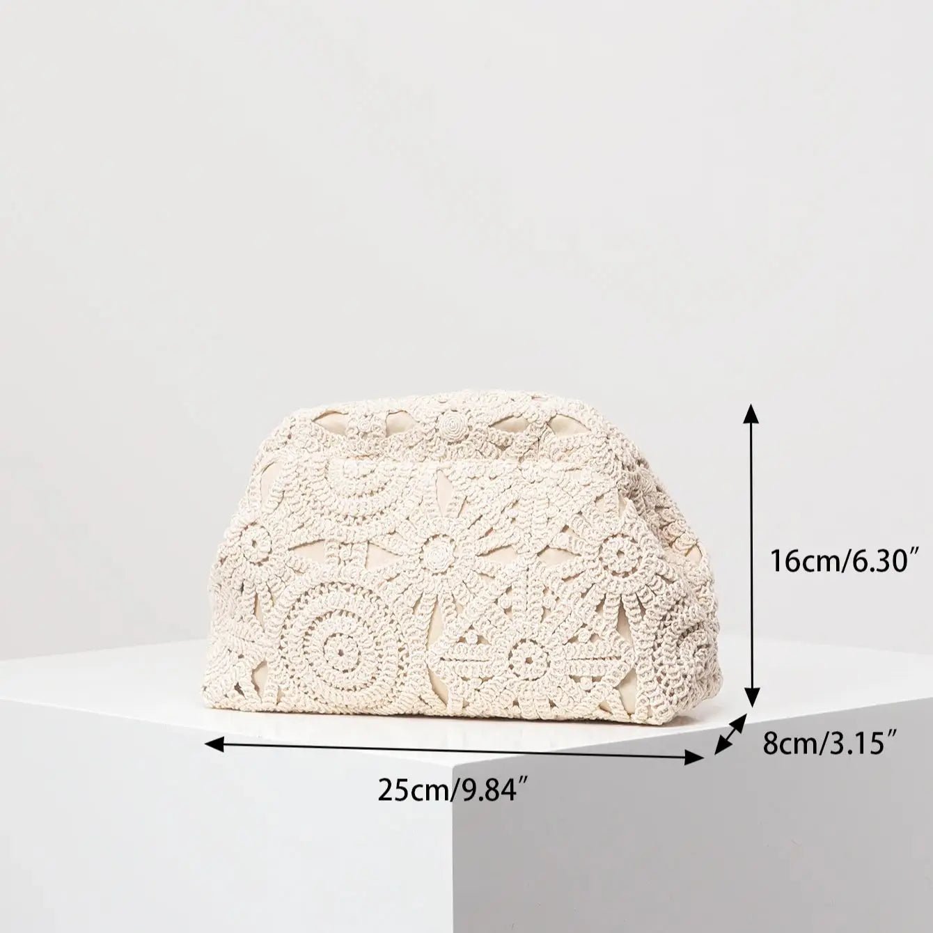 SOERA Sophia Floral Boho Clutch - Bag -  Beige