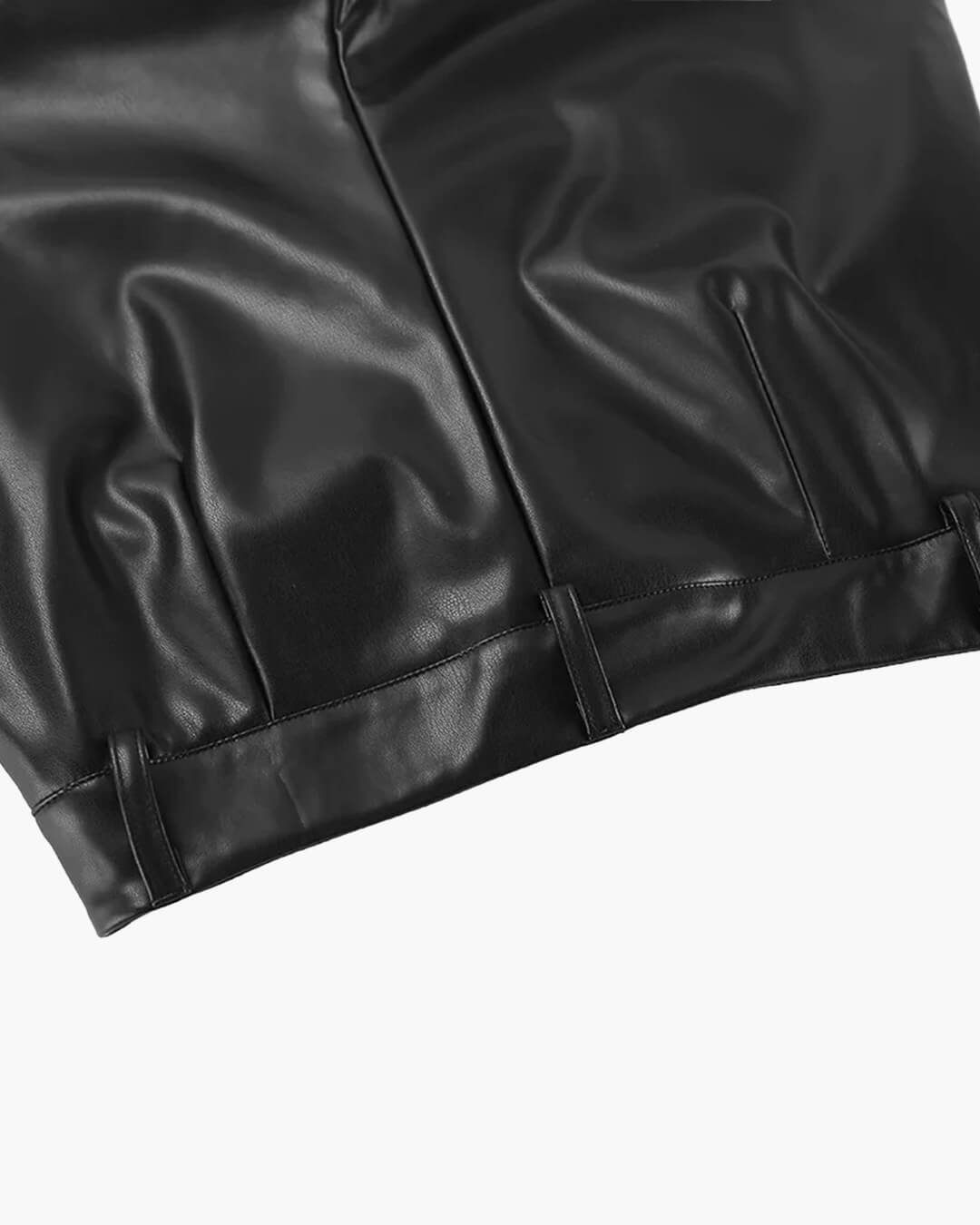 SOERA Ada Wide Leg Leather Pants - Bottoms - Ba1770383550816497182 S