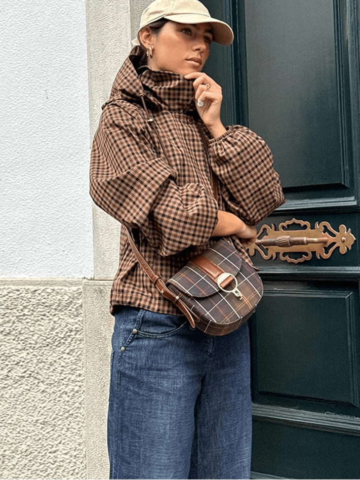SOERA Shirley Hooded Plaid Shirt Jacket - Coats & Jackets - 1005010750693458-;aa1774621553543152529 S