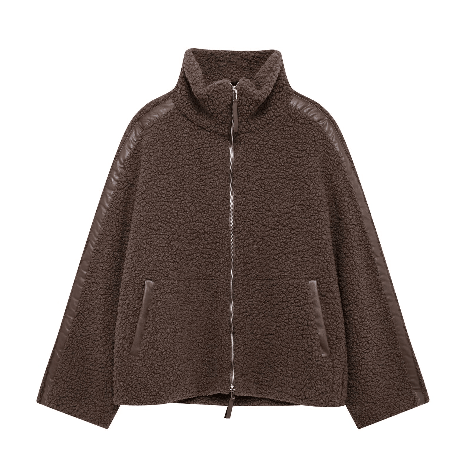 SOERA Susan Zip Up Teddy Jacket - Coats & Jackets -  Brown S