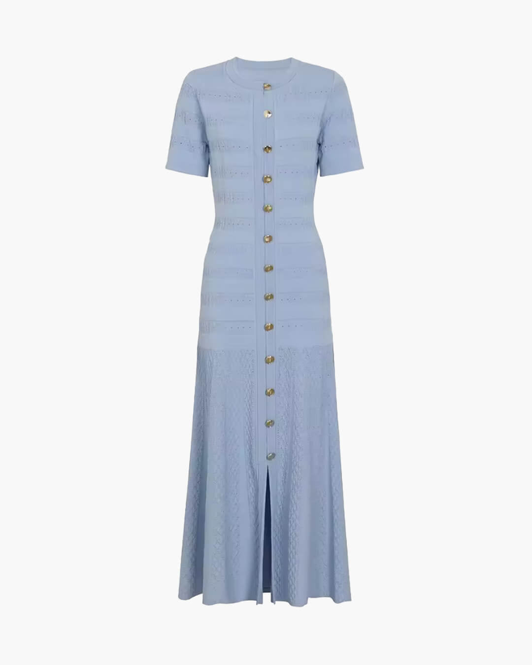 SOERA Quinn Ribbed Knit Midi Dress - Dress -  Blue M