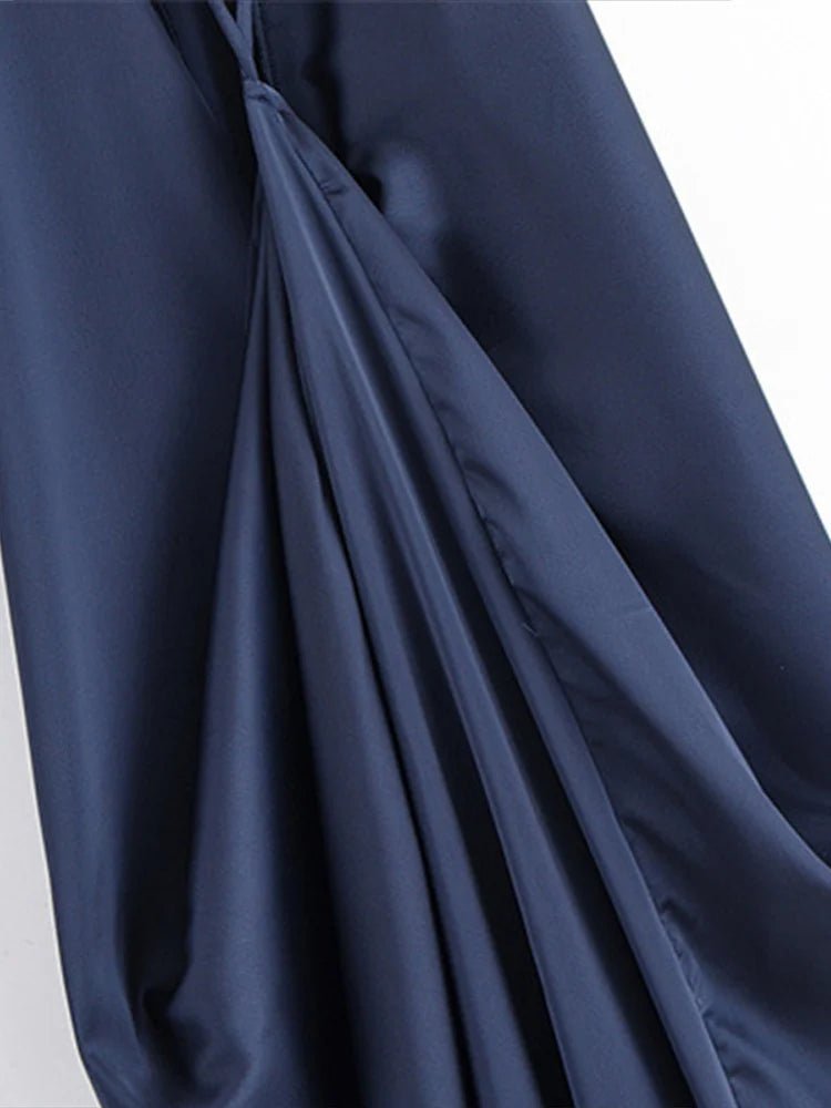 SOERA Vanessa Satin Open-Back Maxi Dress - Dress - SOERA-705219-BLU-XS-91747 Blue XS