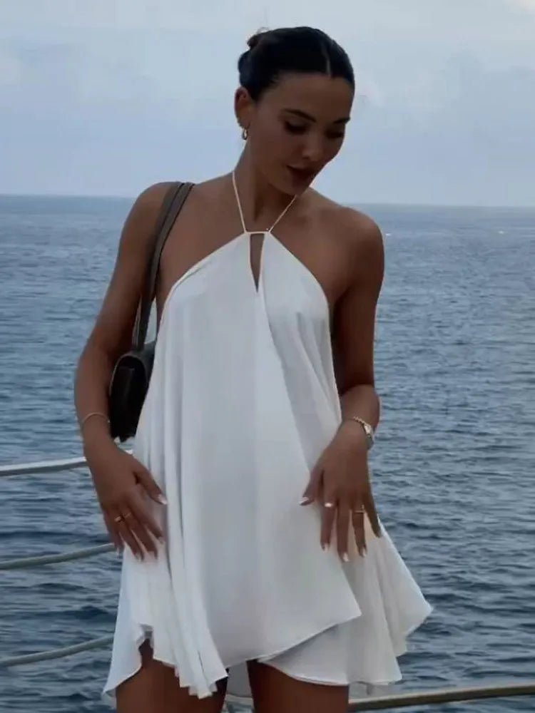 SOERA Zinnia Off - Shoulder Hollow Out Summer Dress - Dress -  White S