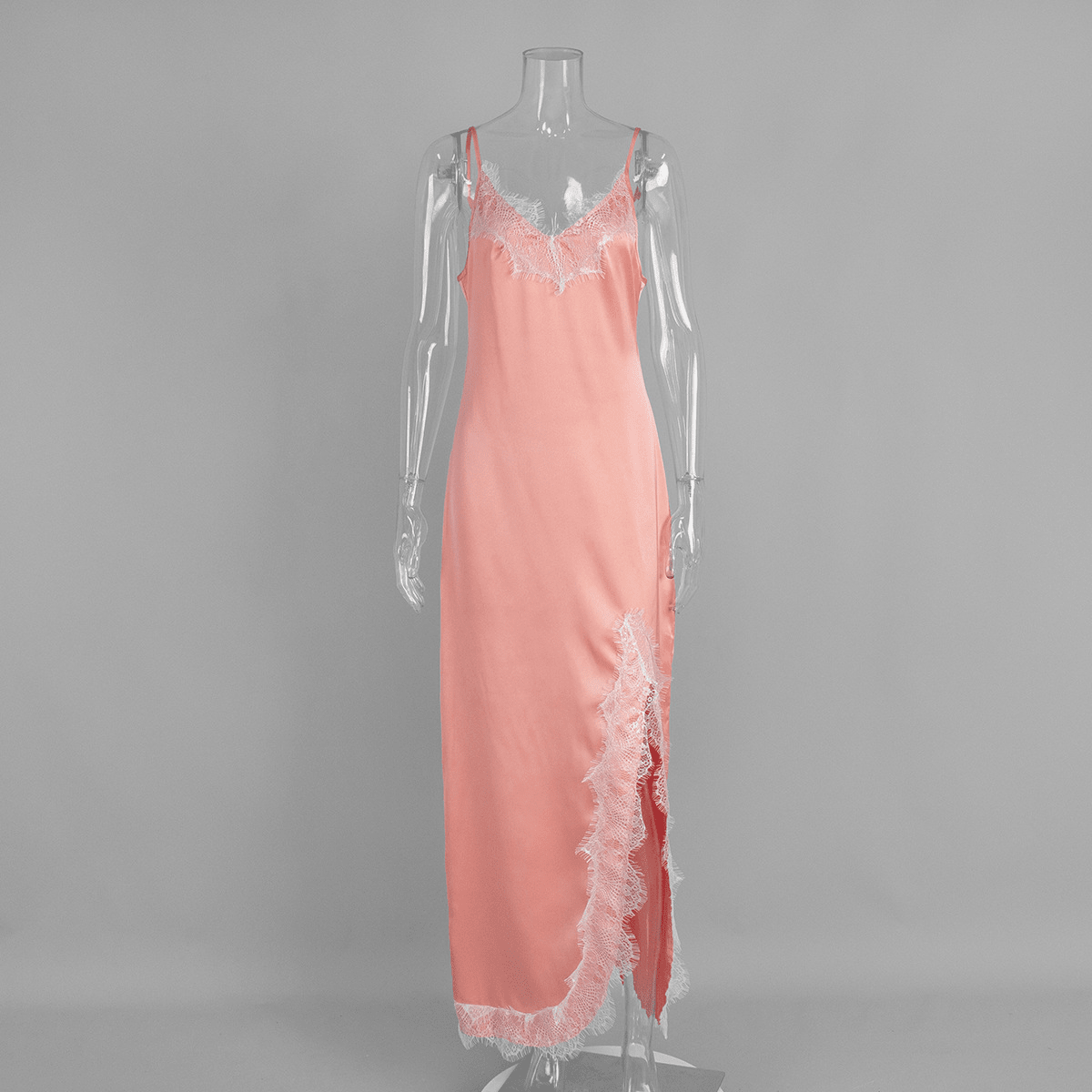 SOERA Beatrice Halter Lace Maxi Dress - Dresses -  Pink XS