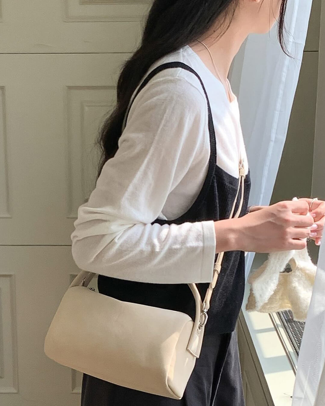 SOERA Bella Vegan Suede Bag - Handbags - 1005009709411927-;hl1758245227891147914 Beige