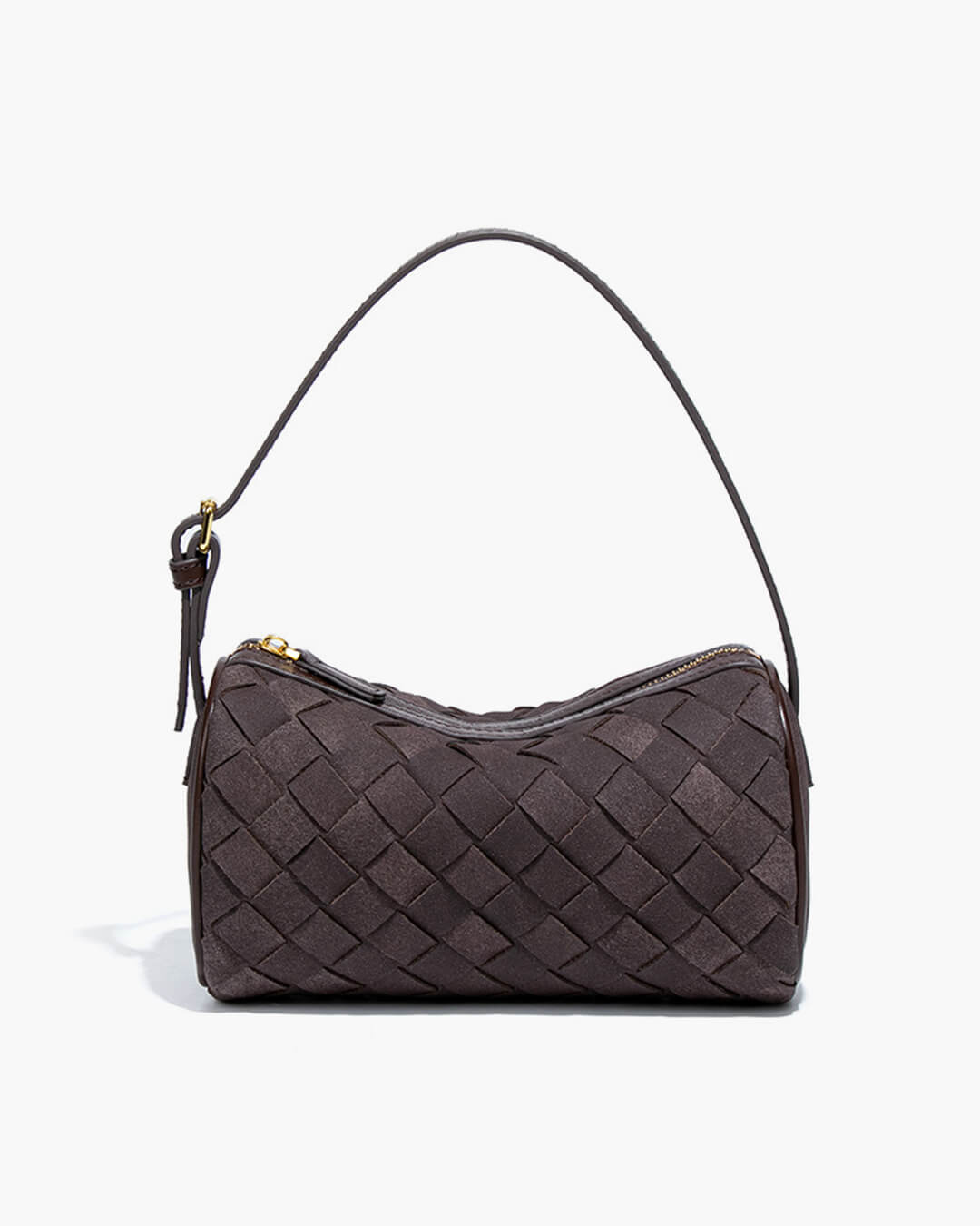 SOERA Jessica Woven Suede Bag - Handbags - Soera-Jessica-Woven-Suede-Bag-Handbag/DakrBrown Dark Brown Regular