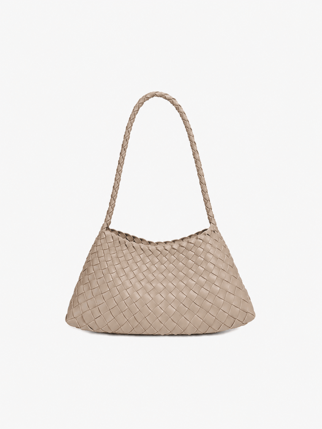 SOERA Marissa Vegan Leather Woven Bag Small - Handbags - Soera-Madeleine-Vegan-Leather-Woven-Bag-Small-Handbag/Beige Beige Regular