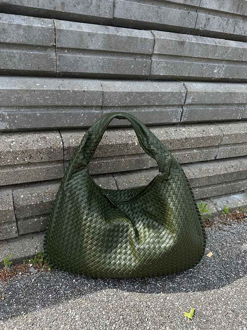 SOERA Woven bag XL - Handbags - DBAD2-QL367007 darkbrown