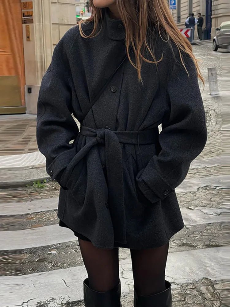 Ashley ståkrage kort kappa