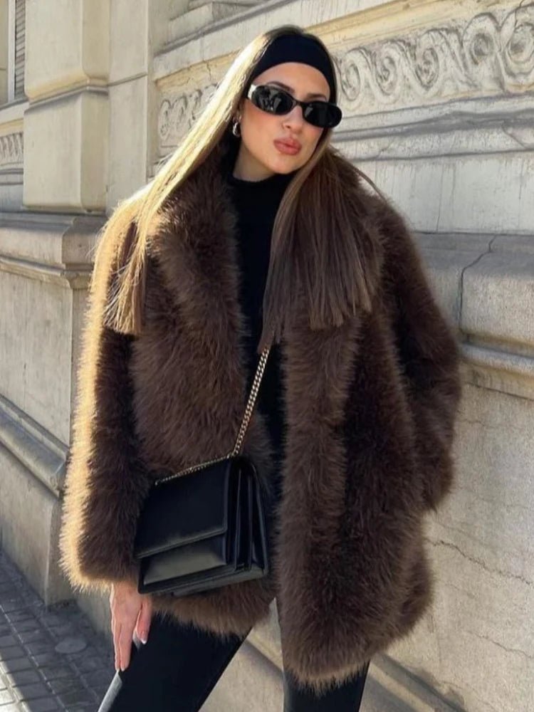 SOERA Audrey Faux Fur Jacket - Jackets - wC1764442362184244985 M