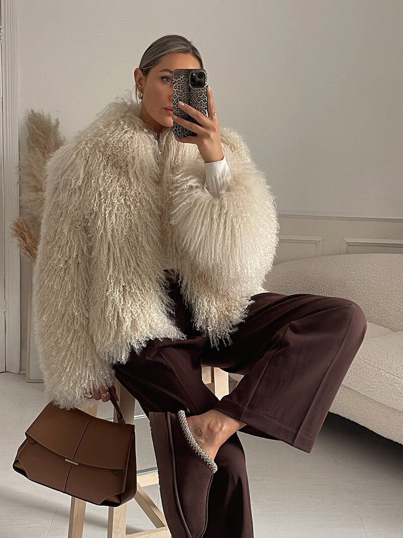 SOERA Bella Faux Fur Coat - Jackets -  White M
