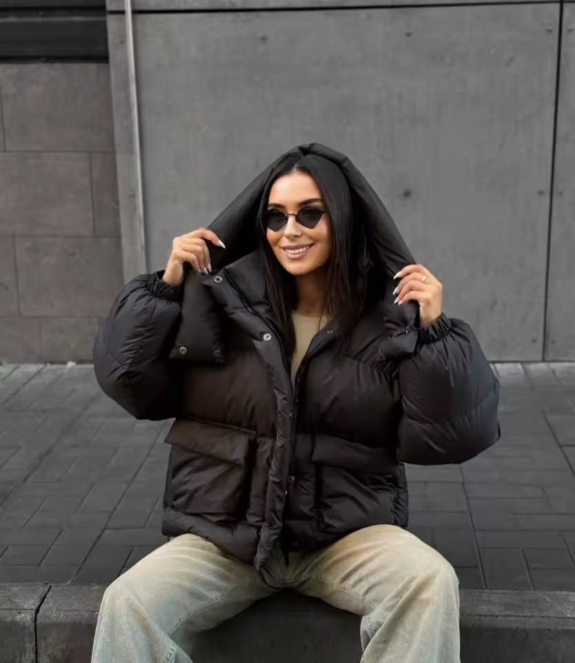 SOERA Lena Cropped Quilted Puffer Jacket - Jackets - SOERA-187331-BLA-S-64995 Black S