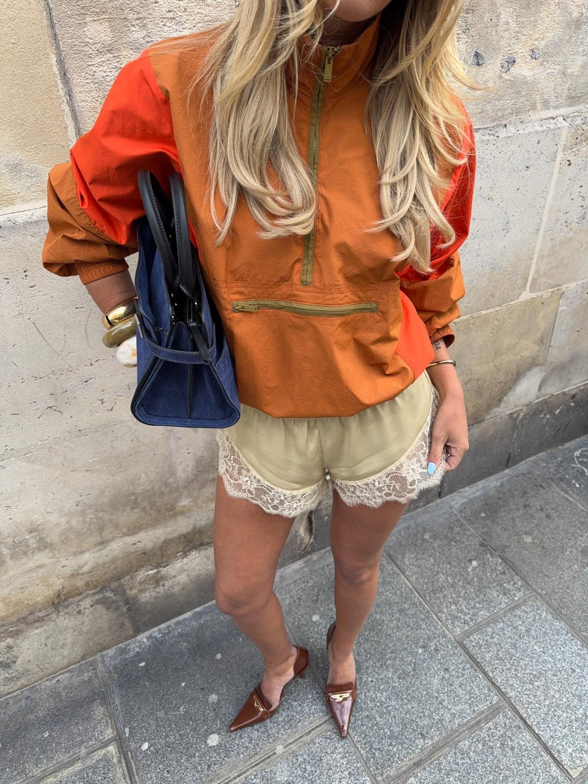 Margot halvdragkedjas vindjacka