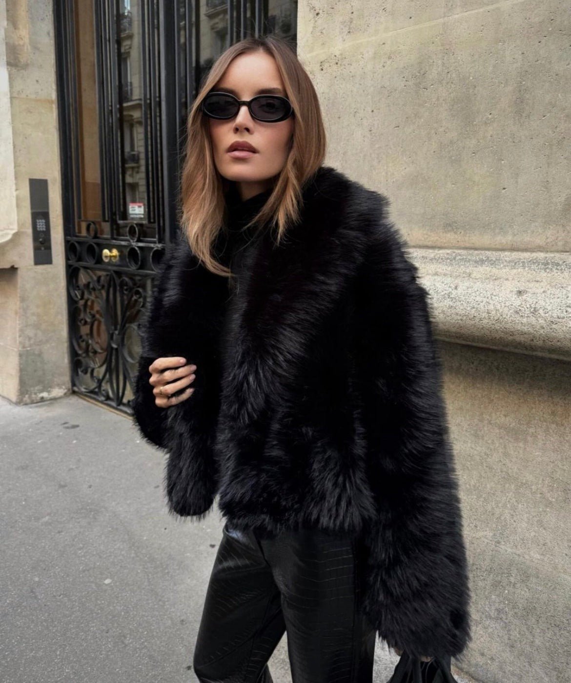 SOERA Maris Cropped Faux Fur Coat - Jackets - DS1765197968551867237 S