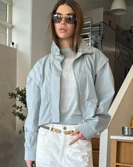 Melisande High Collar Cropped Jacket