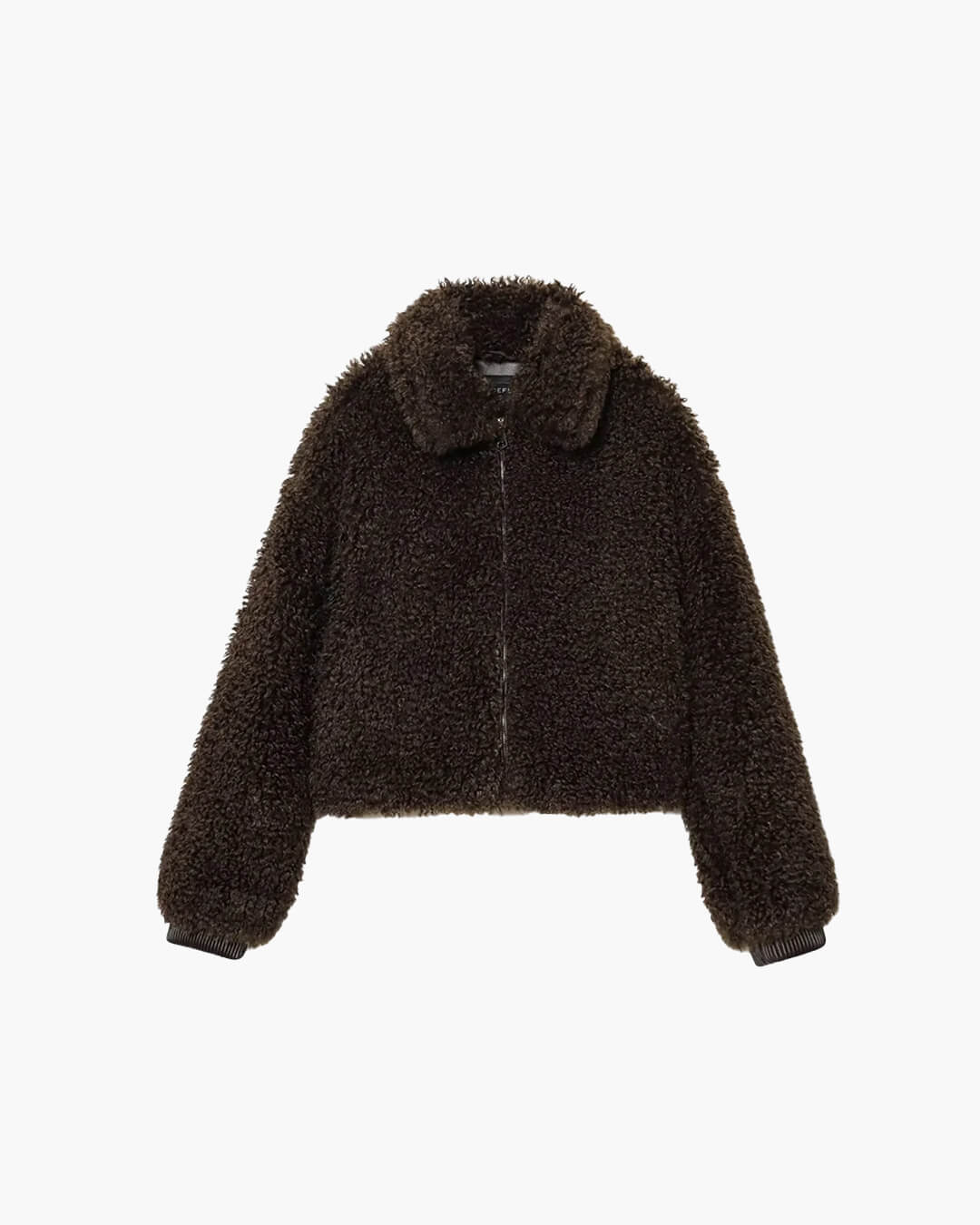 SOERA Porsha Faux Fur Teddy Jacket - Jackets - 3256809998082516-;uX1763625122459146177 Dark Brown XS