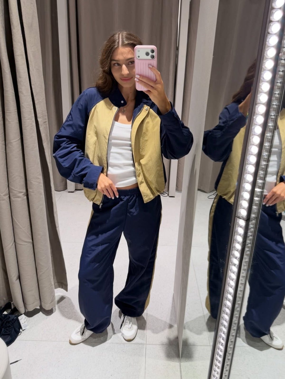 Helen patchwork nylontracksuit