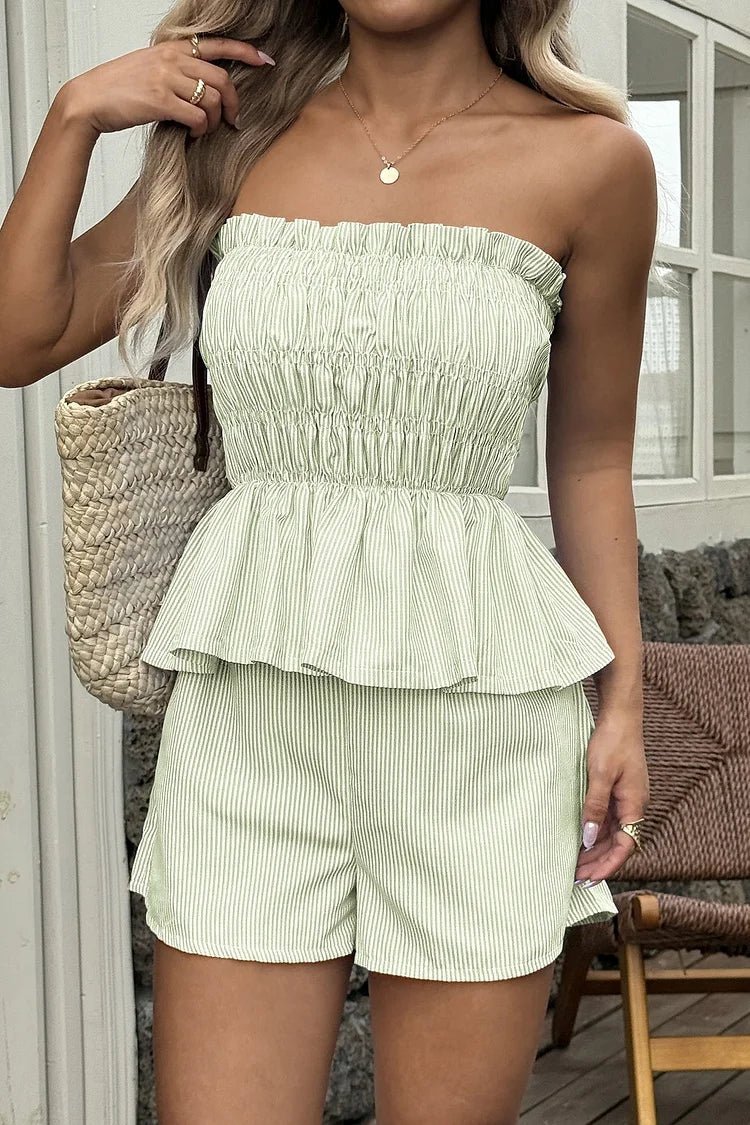 SOERA Cate Ruffled Top & Shorts Co-Ord Set - Matching Sets - 1005011845659350-;Yw1776125343019439680 Yellow XS