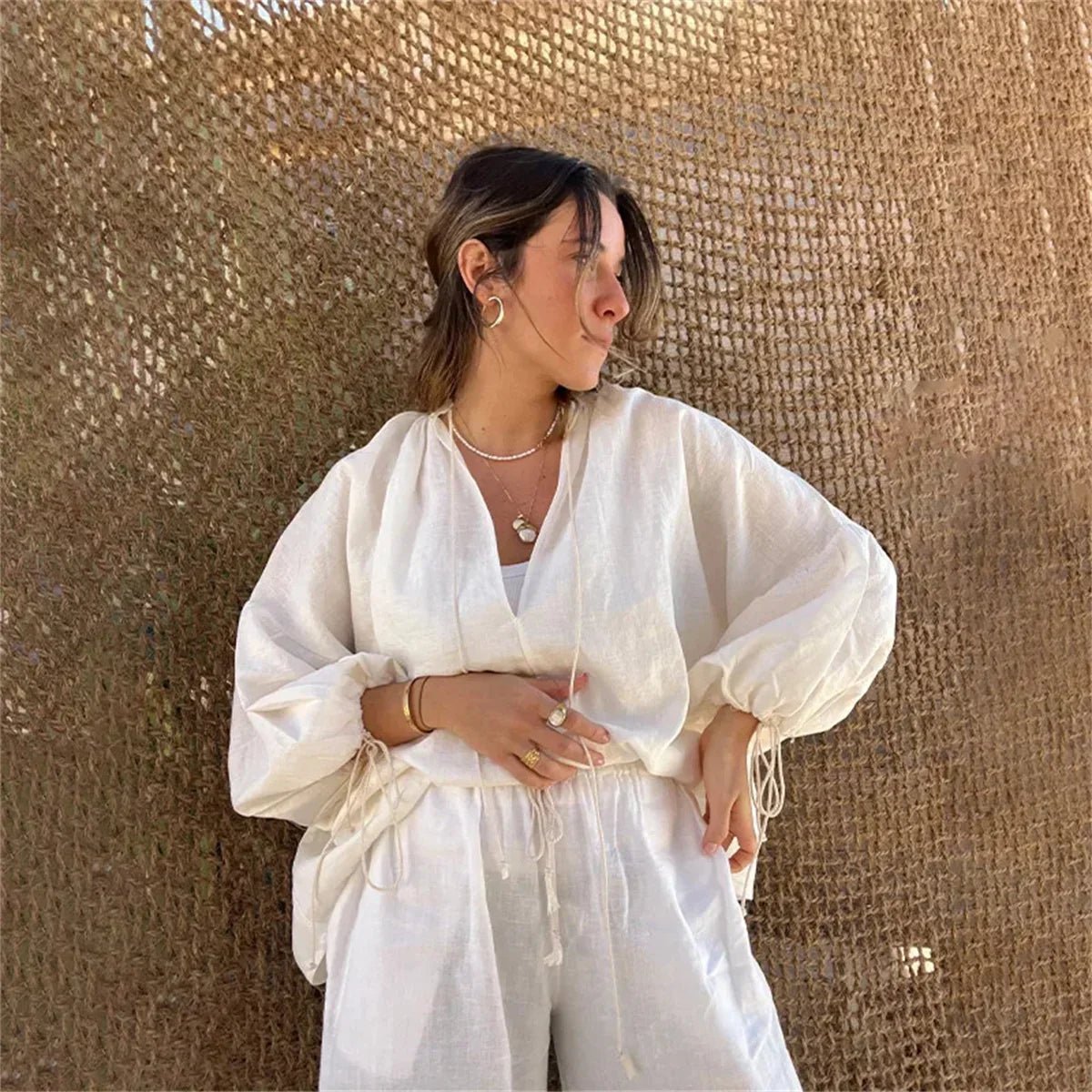 SOERA Sienna Ruffle Shorts Set - Matching Sets -  XS