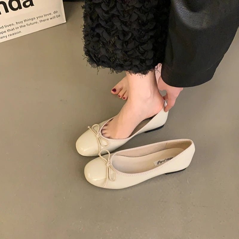 SOERA Suzette Bowtie Ballet Flats - Shoes - 1005009985131753-;gf1763832190020327203 Black 35
