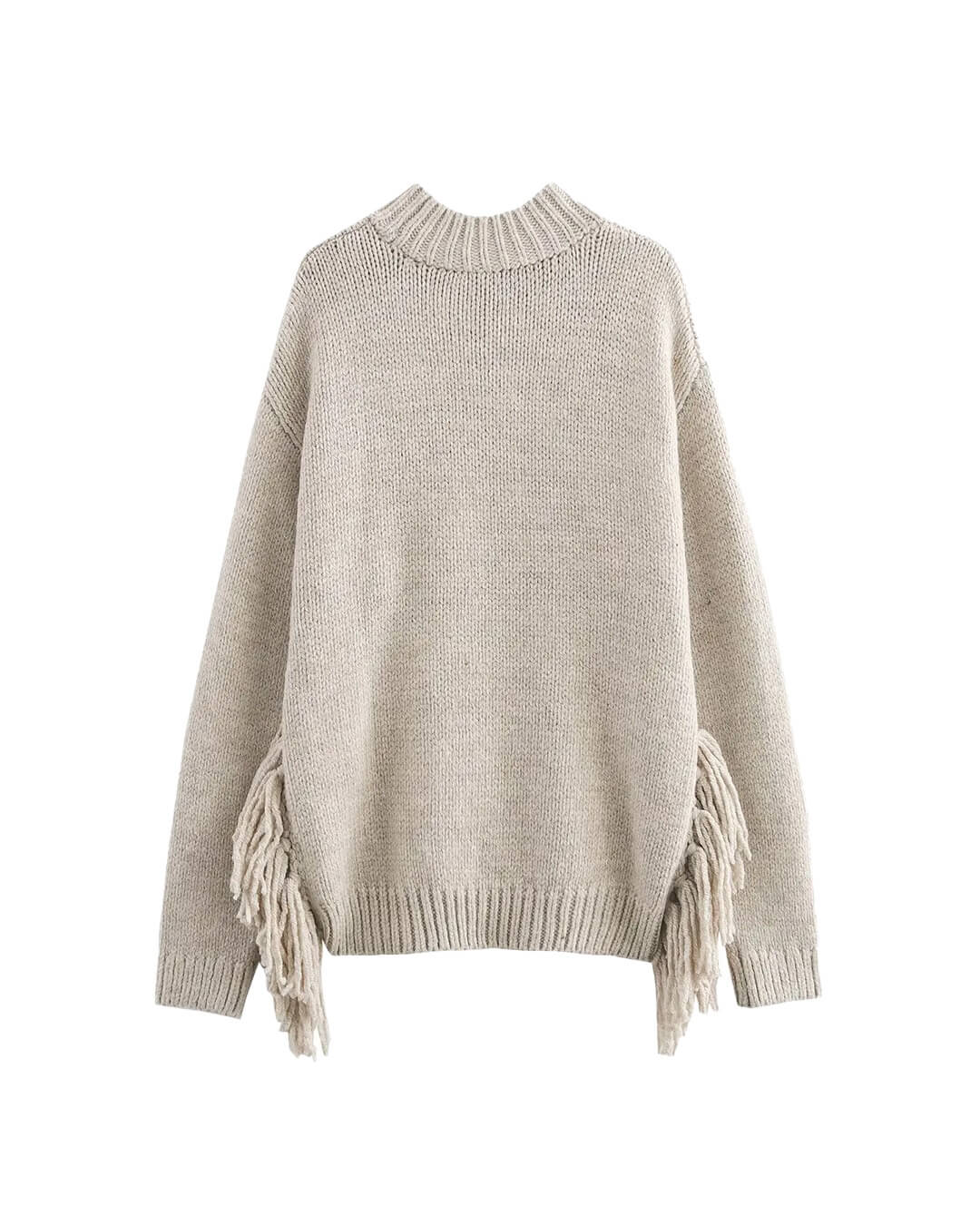 SOERA Kelly Tassel Knit Sweater - Sweater - SOERA-055747-GRE-M-79779 M