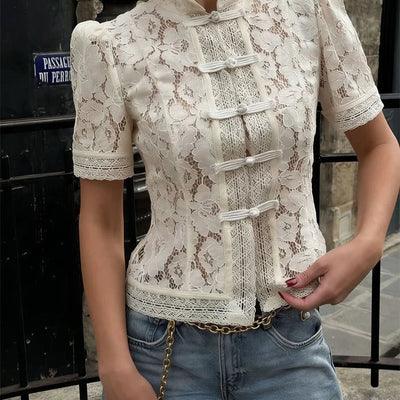 Brielle Lace Patchwork Cardigan