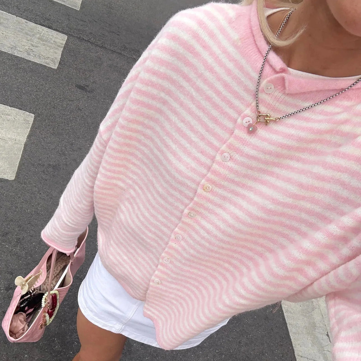 Sofia randig cardigan
