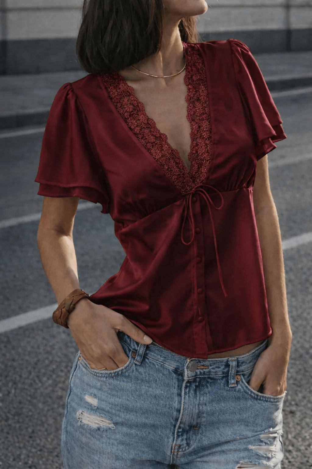 SOERA Beatrice Blouse - Tops -  Burgundy M